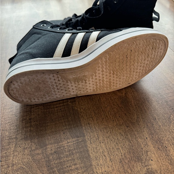 Adidas Black and White High-Tops - Picture 4 of 5